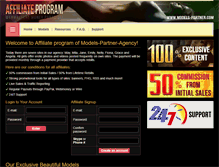Tablet Screenshot of models-partner.com